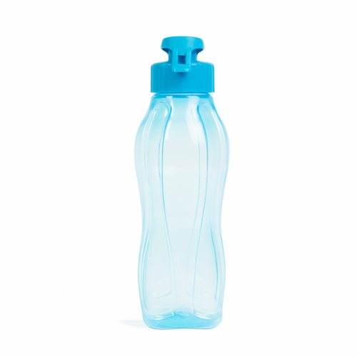 Kulacs - műanyag, átlátszó kék- 600 ml Sport