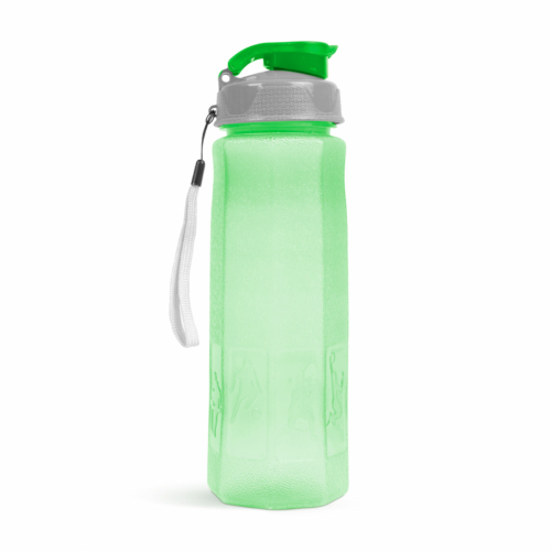 Sport kulacs - műanyag, átlátszó zöld- 800 ml
