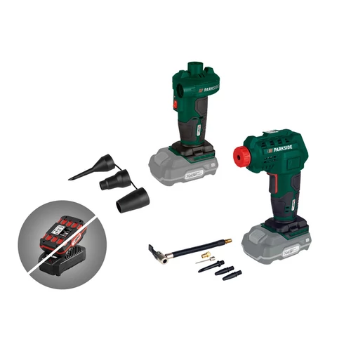 Parkside  PALP 20 Li B2 akkus kompressor + akkus légszivattyú akkumulátor és töltő nélkül