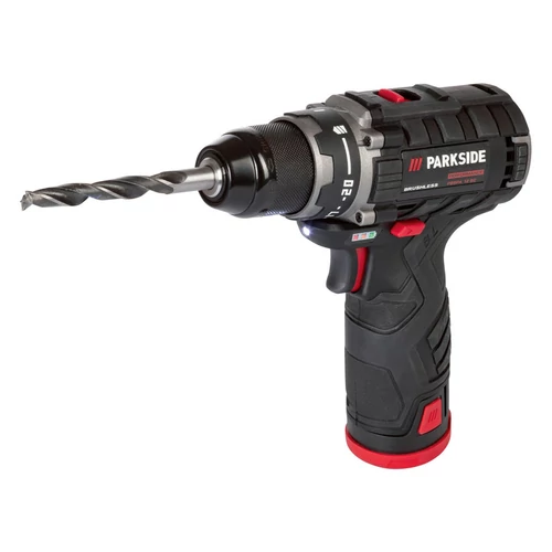 ParkSide Performance PBSPA 12 B2 Brushless 35 Nm 12V 2 Ah li-ion akkus fúró, csavarbehajtó szett