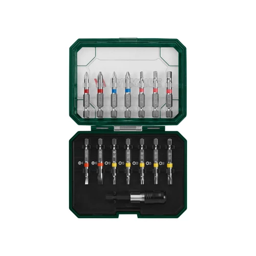 ParkSide PBS S3 A1 bitkészlet, színkódolt bitek 15 részes