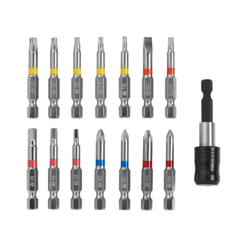 ParkSide PBS S3 A1 bitkészlet, színkódolt bitek 15 részes