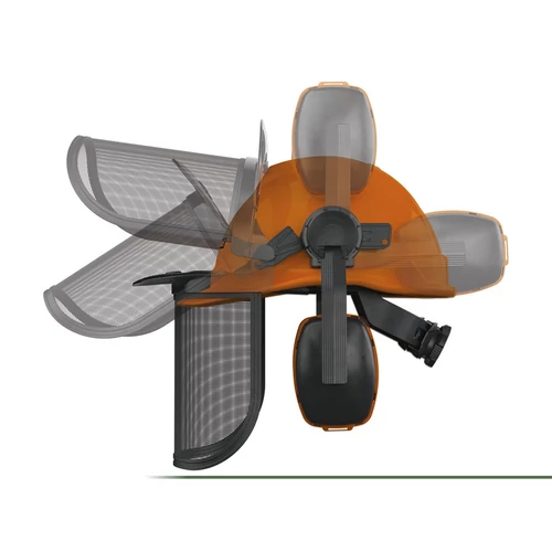 PARKSIDE védősisak – munkavédelmi sisak arcvédővel, 504176