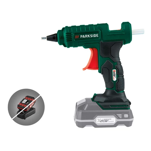ParkSide akkumulátoros ragasztópisztoly 20V, akku és töltő nélkül PHPA 20-Li A1