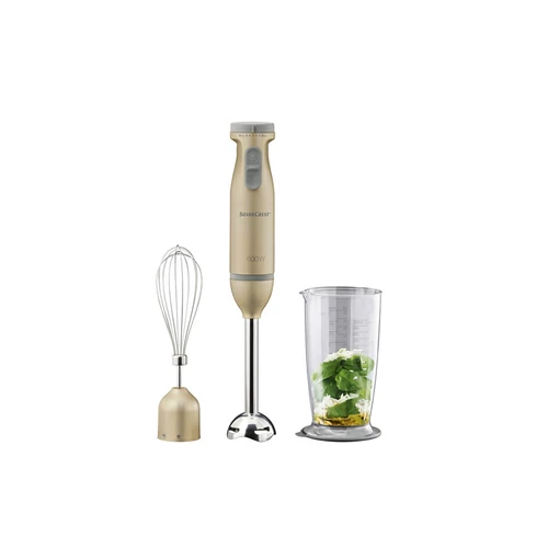 SILVERCREST SSMS 600 E55 botmixer készlet 600W – kézi mixer szett, arany
