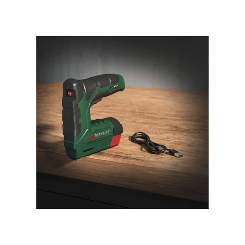 ParkSide PAT 4 D6 akkus tűzőgép 4V kapcsokkal és szöggel 