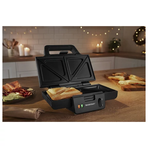 SilverCrest szendvicssütő XXl, 900W SSWM 900 A1