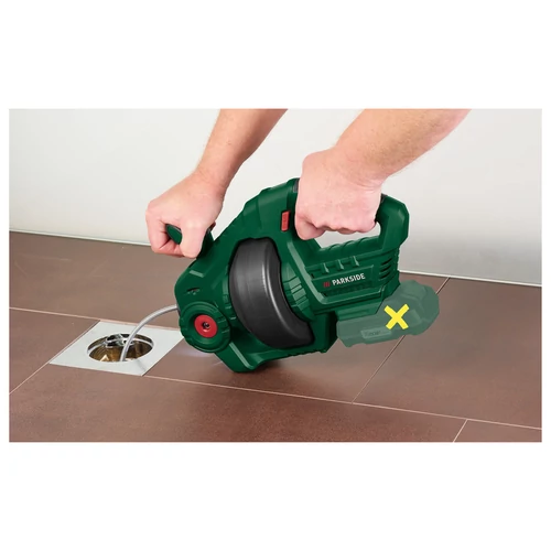 ParkSide PARRW 20-Li A1 SOLO Akkus csőtisztító,lefolyótisztító készlet  X20V (akkumulátor és töltő nélkül)