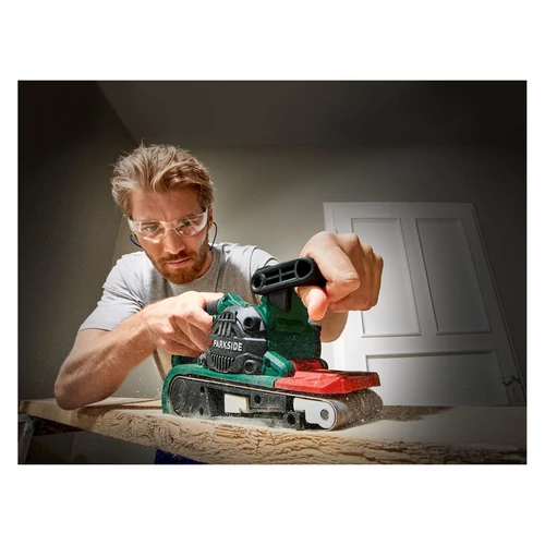 ParkSide PBSD 900 A1 vezetékes szalagcsiszoló,szívó funkcióval 900W 