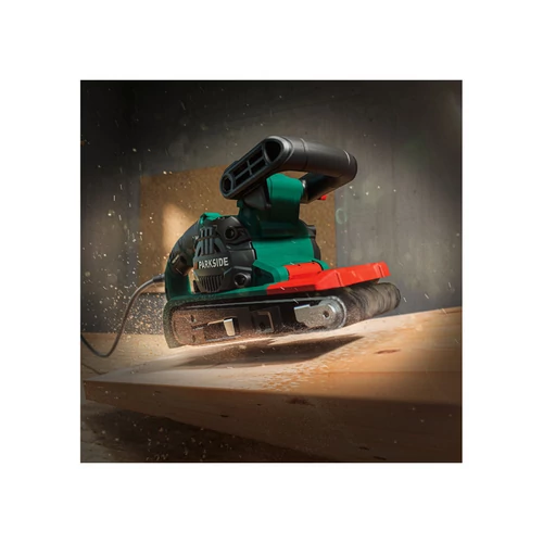 ParkSide PBSD 900 A1 vezetékes szalagcsiszoló,szívó funkcióval 900W 