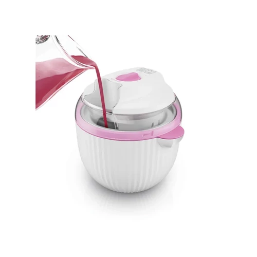 SilverCrest fagylaltgép SECM 12 D1 rózsszín díszítéssel 