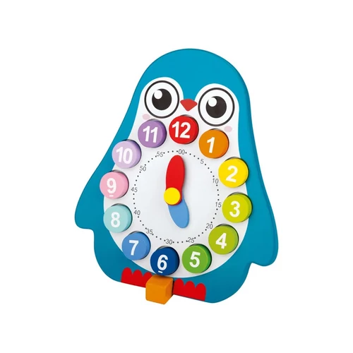 PlayTive tanuló óra fából 14 részes Stabil fa talp