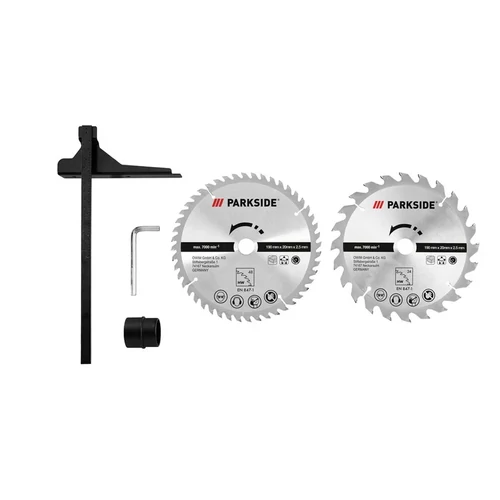 ParkSide PHKS 1350 E4 szabályozható fordulatú elektromos kézi körfűrész 1350W 