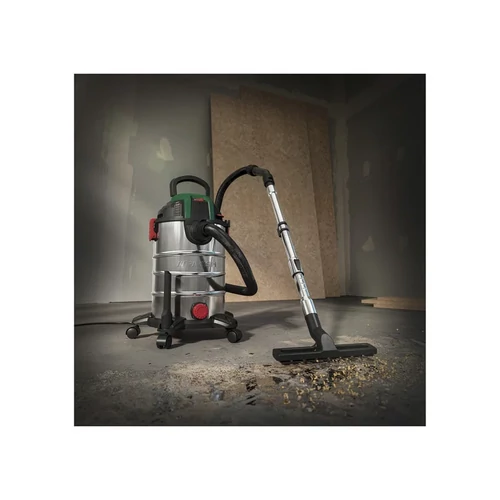 ParkSide PWD 25 C4 INOX száraz-nedves porzsák nélküli porszívó, 25 literes, 1400W