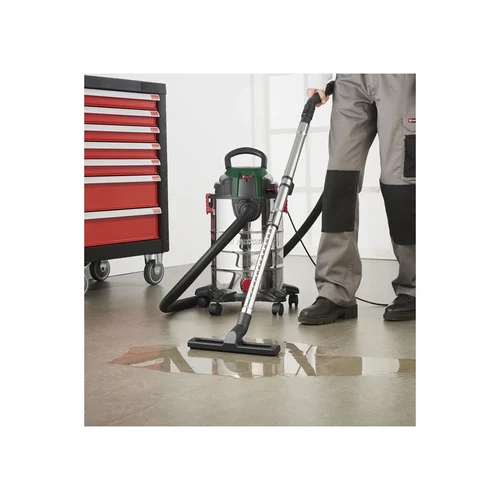 ParkSide PWD 25 C4 INOX száraz-nedves porzsák nélküli porszívó, 25 literes, 1400W
