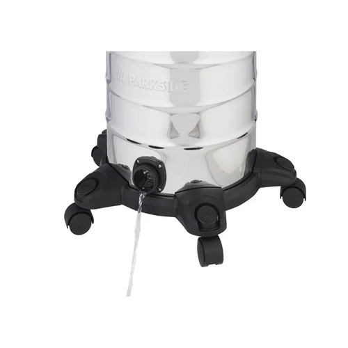 ParkSide PWD 25 C4 INOX száraz-nedves porzsák nélküli porszívó, 25 literes, 1400W