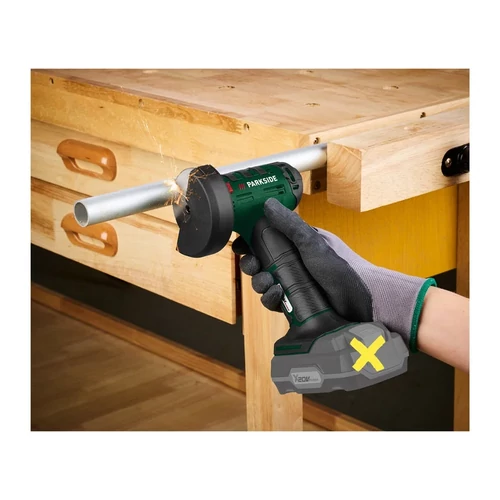 ParkSide PWSAM 20 LI C2 akkus sarokcsiszoló 20V 76mm akku és töltő nélkül