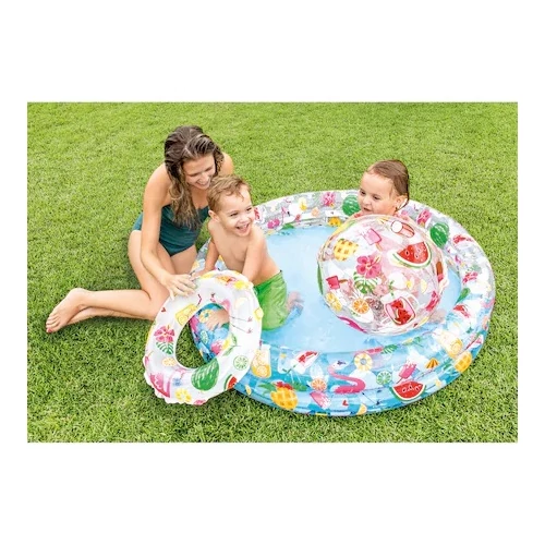 Intex 59460 Fruit szet felfújható (medence+labda+úszógumi)