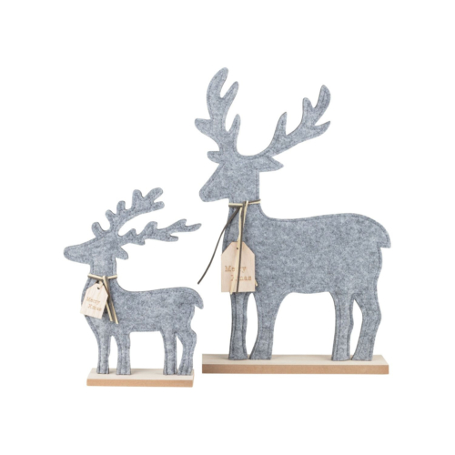 Karácsonyi filc anyagú rénszarvas dekoráció