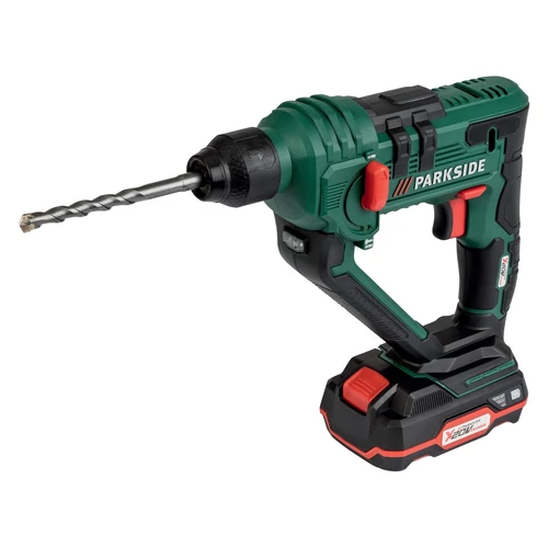 ParkSide PABH 20LI B2 SDS tokmányos, akkus fúrókalapács, ütvefúró, fúrógép 20V