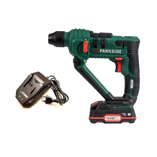 ParkSide PABH 20LI B2 SDS tokmányos, akkus fúrókalapács, ütvefúró, fúrógép 20V