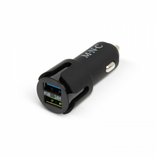 Autós szivargyújtó adapter - 2 x USB aljzattal - Fekete