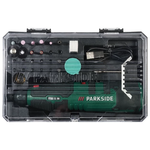 ParkSide akkus multicsiszoló 44 db-os készlet 12 V (1,3 Ah) PFBS 12 B6