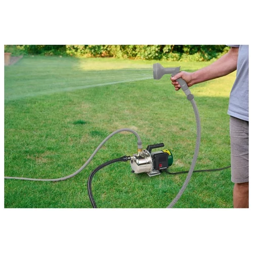 ParkSide PEGP 1100 A1 kerti szivattyú 4 m tömlővel, szűrőkosárral és visszafolyásgátlóval, 1100W