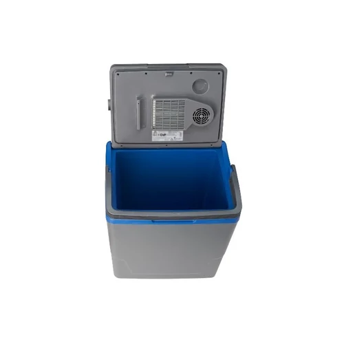 Crivit CoolBox ECO CEK 29 B5 hálózati-autós elektromos hűtőtáska fűtés funkcióval, 29L , szürke / sötétkék