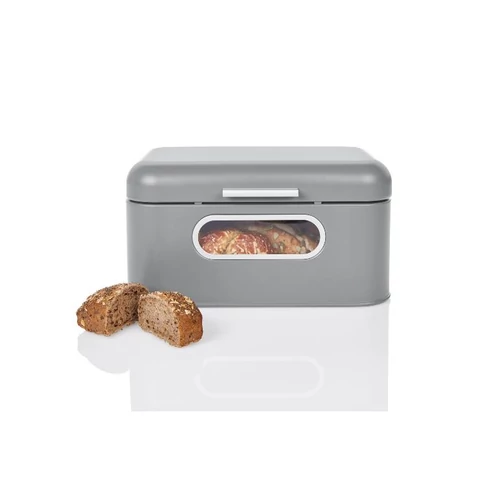 LivarnoHome kenyértartó fém szürke