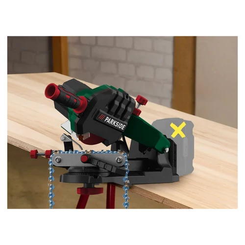 Parkside 20V PSGA 20-Li B2 láncélező, akkumulátor és töltő nélkül