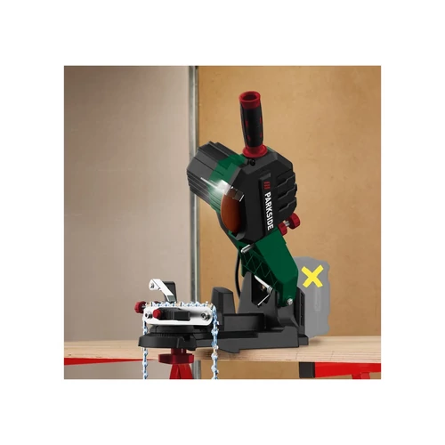 Parkside 20V PSGA 20-Li B2 láncélező, akkumulátor és töltő nélkül