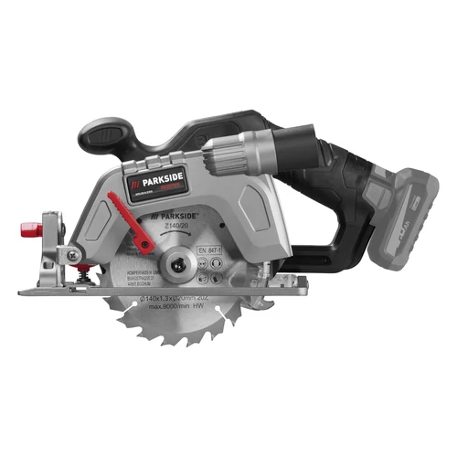 Parkside Performance PHKSAP 12 A1 SOLO akkus kézi körfűrész, 140 mm fűrészlappal, kofferben, 12V / X12V