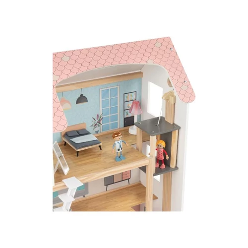 PlayTive 54 részes, 3 szintes XXL fa babaház