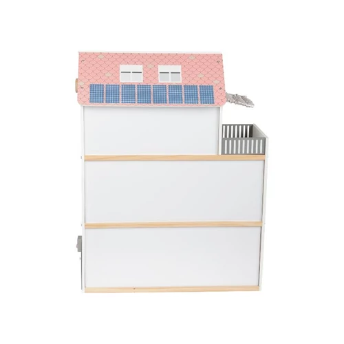 PlayTive 54 részes, 3 szintes XXL fa babaház