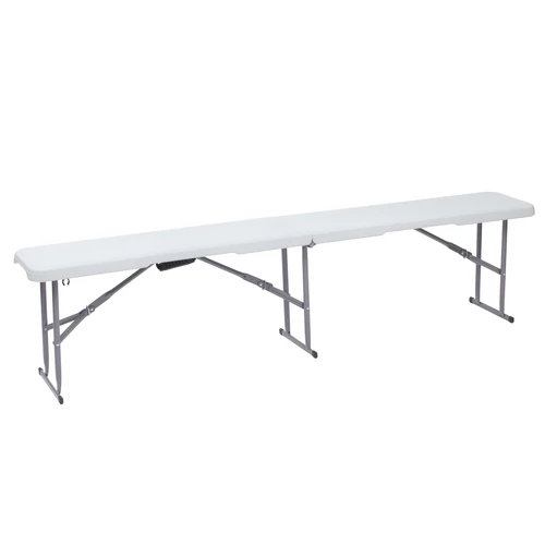 Összecsukható kemping pad, kerti pad 182x28x44cm fehér (KL-ZD183A)