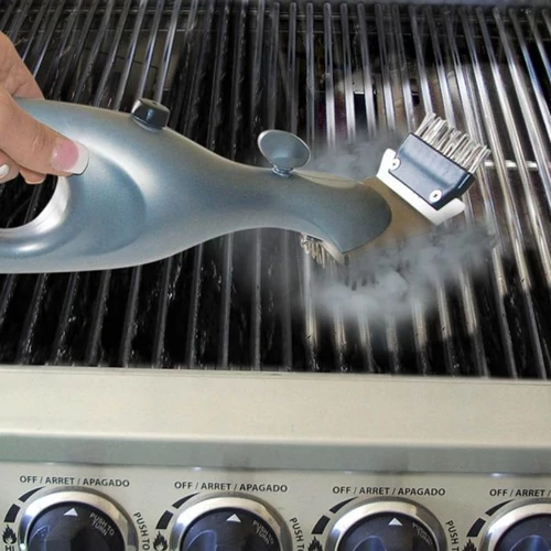 Grill tisztítókefe rozsdamentes acél fejjel (AU-SB)