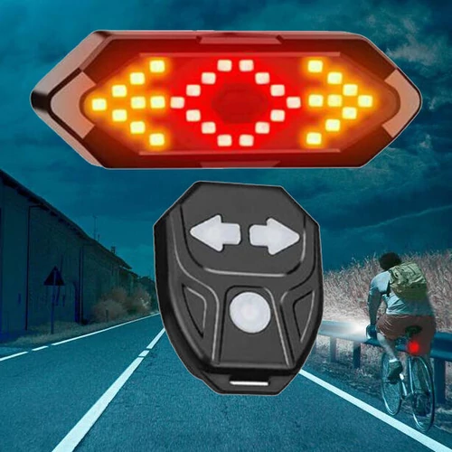 Akkumulátoros hátsó LED biciklilámpa