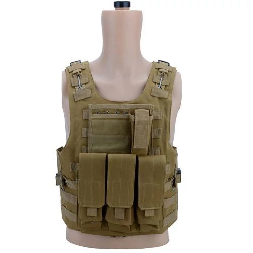 Military mellény, taktikai mellény khaki (BL042-KHAKI)