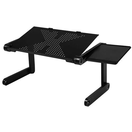 Összecsukható laptop asztal, állvány egérpaddal fekete (laptop-desk-2-black)