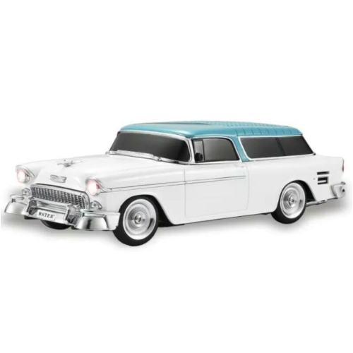 WSTER 1955-ös Chevrolet Nomad formájú Bluetooth hangszóró, USB port, TF kártyahely, fehér