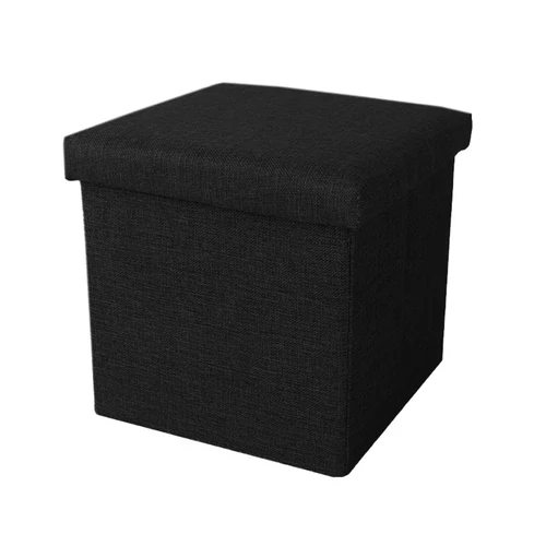 Ülésre alkalmas tárolódoboz, ülőke fekete (storage-box-38-black)