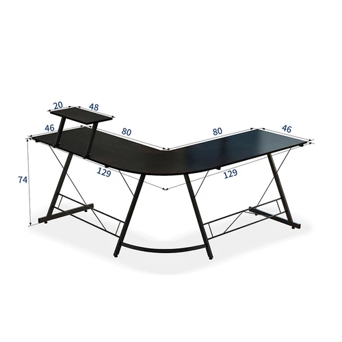 Sarok íróasztal fehér (L-SHAPE-DESK-WHITE)