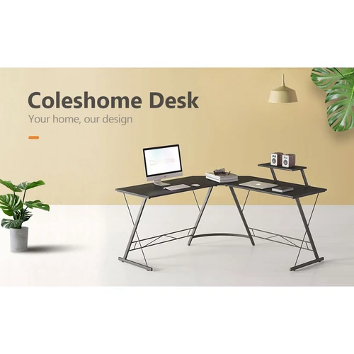 Sarok íróasztal fehér (L-SHAPE-DESK-WHITE)