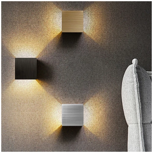 Kültéri fali LED lámpa 12W arany színű IP65 vízálló (OUTDOOR-LED-1003-2-GOLD)