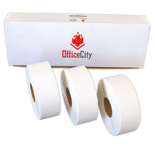 7500db 40x25mm direkt termál tekercses etikett címke (2500 címke/tekercs, 3 tekercs)