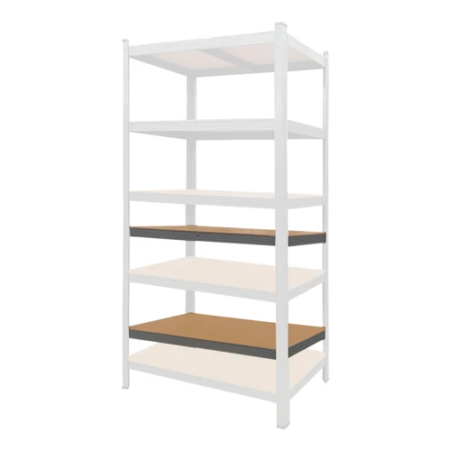 Salgóhoz 2db extra polc kerettel, 90x40cm, szürke