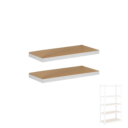 Salgóhoz 2db extra polc kerettel, 90x40cm, fehér