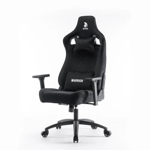 WARRIOR gamer szék, forgószék fekete - bársony (PREMIUM-B08)